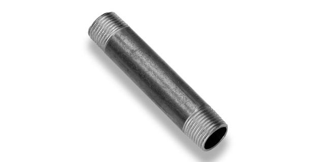 Smidda nippelrör svart 8 