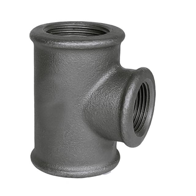 Aducerad svart T-rör 25x15 inv.g.