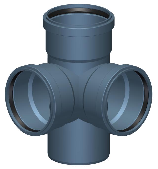 Polo-Kal NG hörngrenrör 110X87,5°, 3M