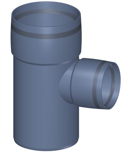 Polo-Kal XS grenrör 75 x 50 x 87,5°, 2M