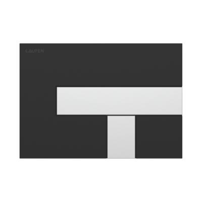 Tryckplatta AW100 LIS, matt svart/krom