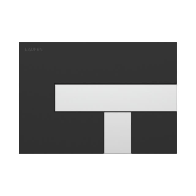 Tryckplatta AW100 LIS, matt svart/krom