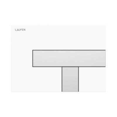 Tryckplatta  AW100 LIS, matt vit/krom
