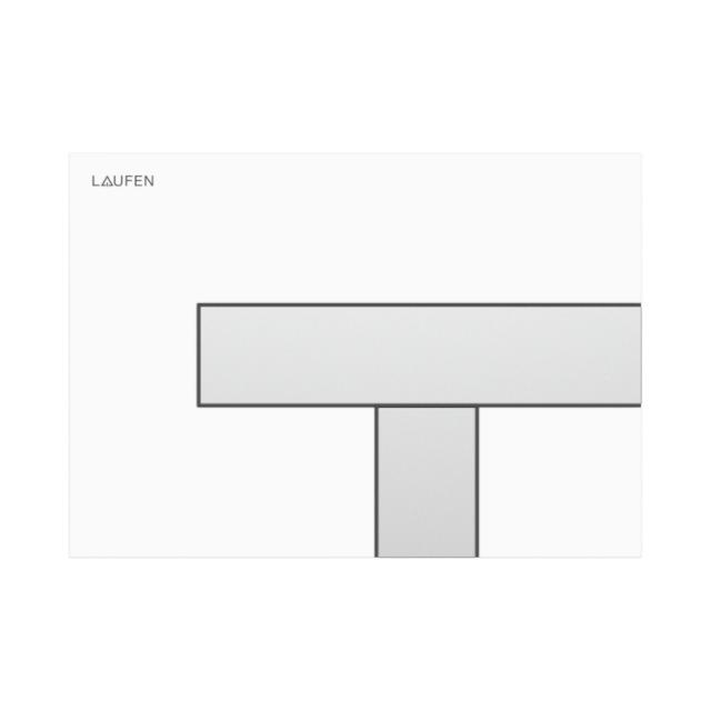 Tryckplatta  AW100 LIS, matt vit/krom