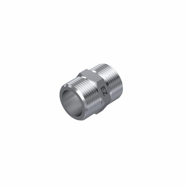 Ezze 3229X förkromad metall sexkantnippel 10