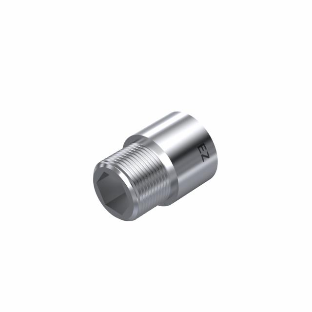 Ezze 83915X förkromad metall förlängningsrör 15X100