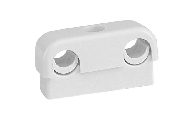 Falu 16100 rörklammer 8-15 dubbel, 40 c/c, vit