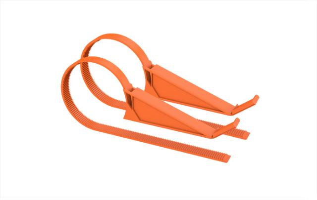 Valvtöd spikfot, orange 50-125
