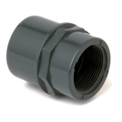 PVC kemi övergångsnippel 63XR40 inv.g. DIMV