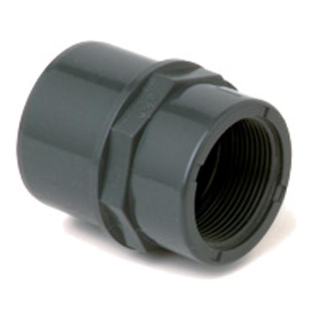 PVC kemi övergångsnippel 63XR40 inv.g. DIMV