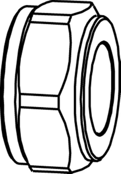 FPL 373 22 tryckmutter