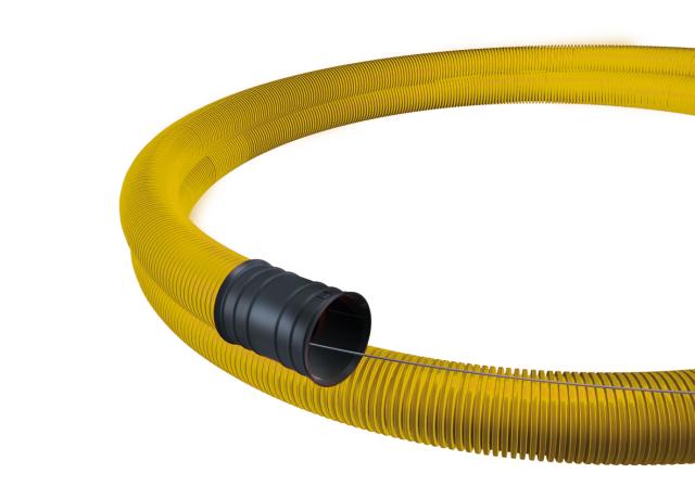 Kabelskyddsrör 75/62, 50 meter, gul