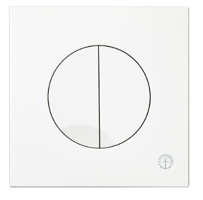GBG XS Triomont tryckplatta, vit 