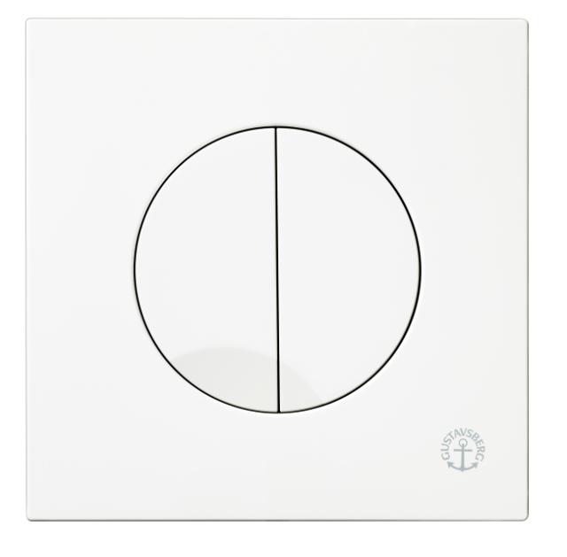 GBG XS Triomont tryckplatta, vit 
