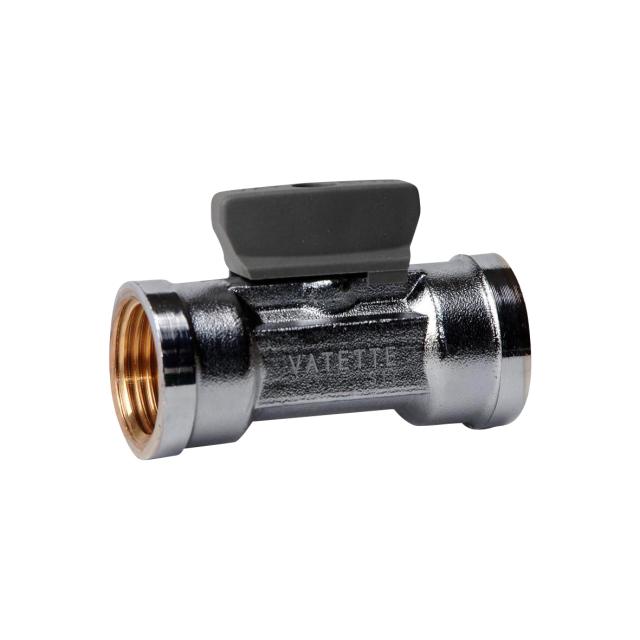 VA rak minikulventil med vred R10 inv. x inv.g.