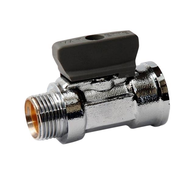 VA rak minikulventil med vred R15 utv. x inv.g.