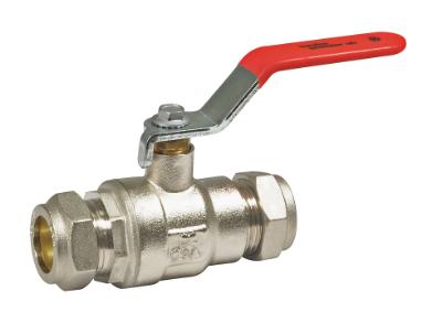 BA 203 kulventil 28, låg, med klämringskoppling