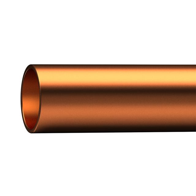 Kopparrör hårda 22x1,0 - 2,5 m