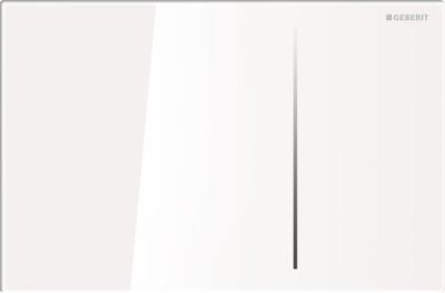 Geberit Sigma70 tryckplatta, vitt glas