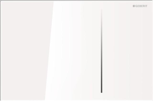 Geberit Sigma70 tryckplatta, vitt glas