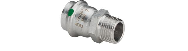 Viega V-press rostfri övergångsmuff 54xR50 muff x utv.g.