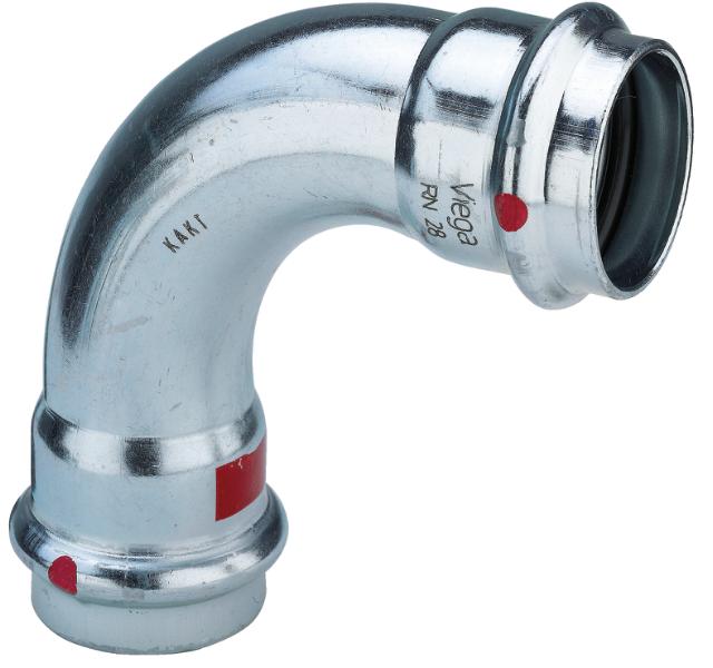 Viega V-press FZ 35 böj 90° 2 muffar