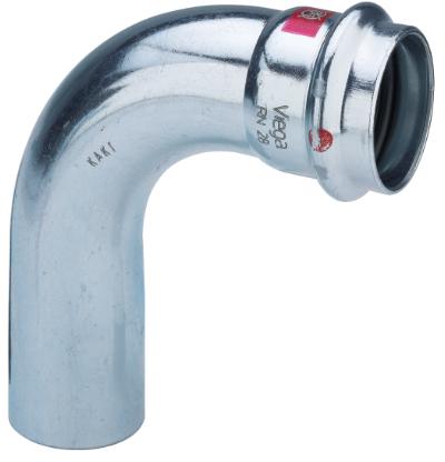 Viega V-press elförzinkad 15 böj 90° 1 muff