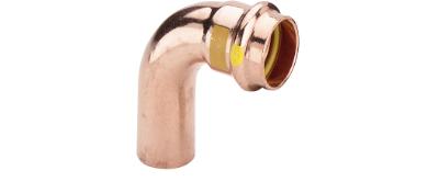 Viega V-press böj 15, 90° 1 muff, gas