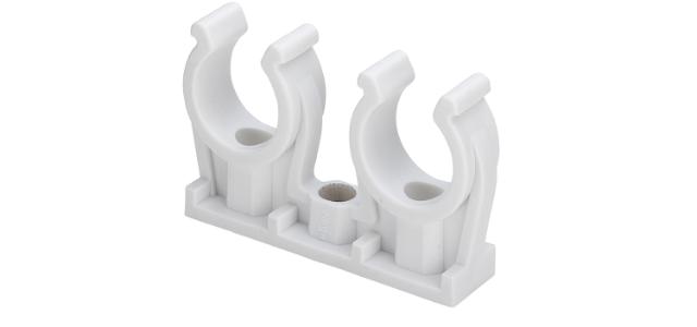 Viega rörklamma 18 dubbel, vit